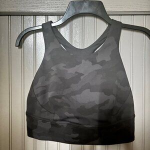 Lululemon Wonder Train Long Line Sports Bra - Camo Deep Coal